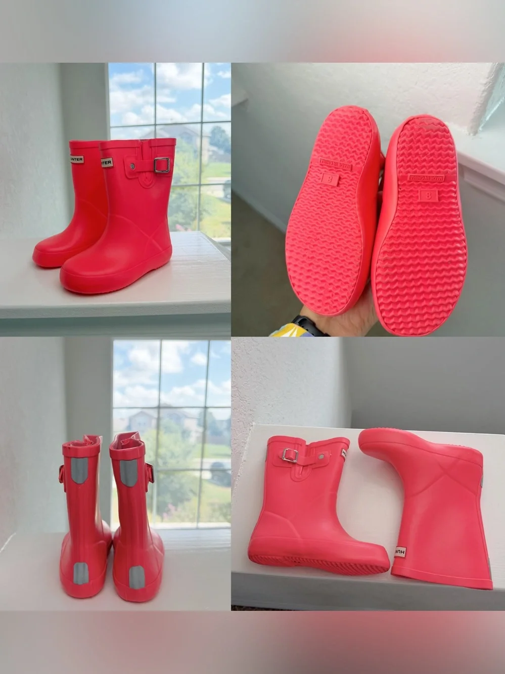 •HUNTER• toddler rain boots bright pink size 10